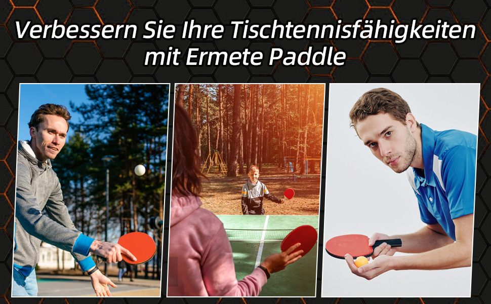 Набір для настільного тенісу: 2 ракетки, 3 м'ячі, сумка. Підходить для початківців, сімей та професіоналів