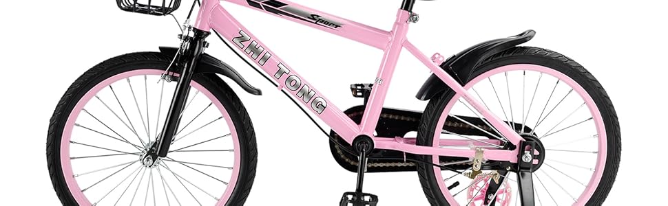 Дитяче велосипед 16 дюймів, регульоване сідло та кермо, рама з вуглецевої сталі, подвійні гальма, ударостійкі колеса, магнітні блискучі колеса, знімні додаткові колеса, для хлопчиків