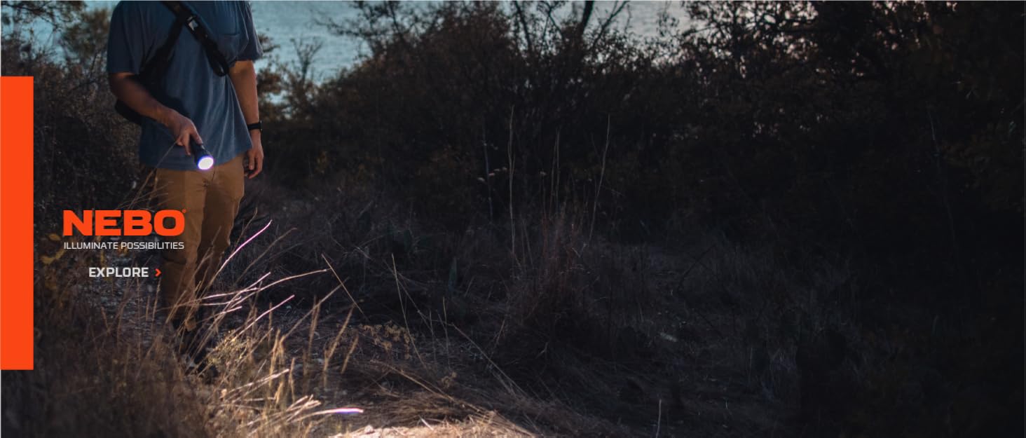 Ліхтар NEBO Torchy 2K - міні-ліхтар та робоче освітлення, USB, для кемпінгу та роботи, 5 режимів, до 30 годин роботи, вологостійкий, сірий