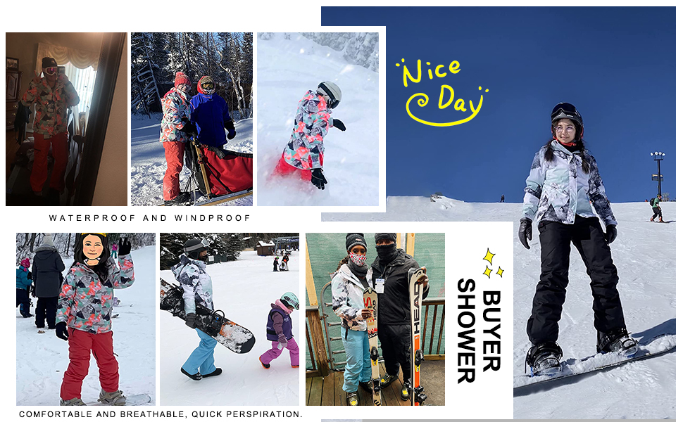 Жіночий комплект для сноубордингу та лижного спорту: куртка та штани, водонепроникний, вітронепроникний, теплий, для туризму, сноубордингу, лижного спорту, оранжевий+чорний, розмір L