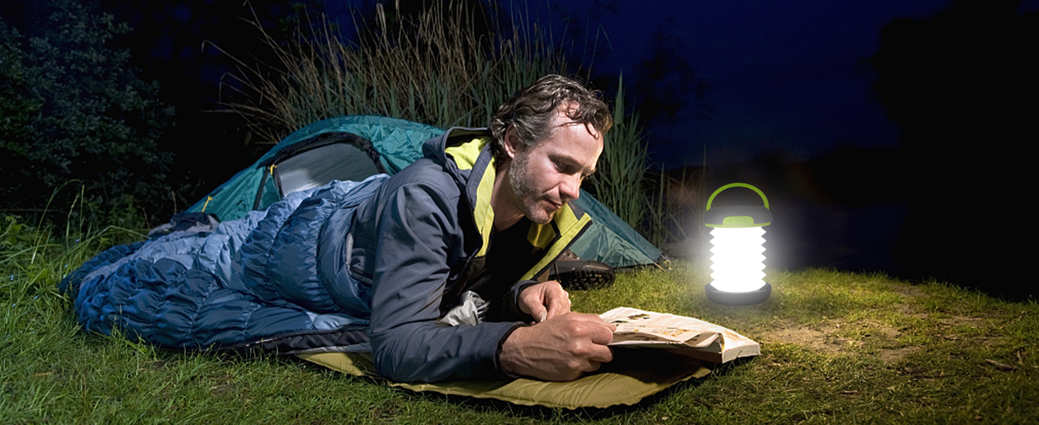 Сонячна кемпінгова лампа LED з акумулятором, 2 способи заряджання (Сонячна/USB), 3 режими світла, включає браслет для виживання з свистком (Жовтий)