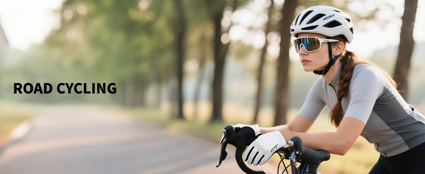 Рукавички велосипедні VXW унісекс (чоловічі/жіночі) для MTB, шосе, фітнесу, розмір L, чорні - з світловідбиваючими смугами та амортизуючою подушечкою