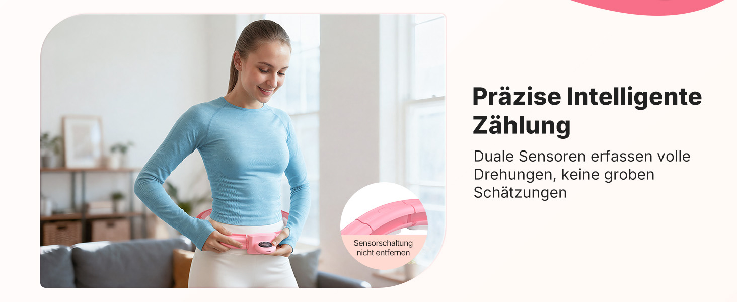 Хула-хуп MERACH з лічильником калорій та вагами, тихий, знімний, для талії 84-144 см, для спалювання жиру та кардіотренувань, домашній фітнес-інвентар