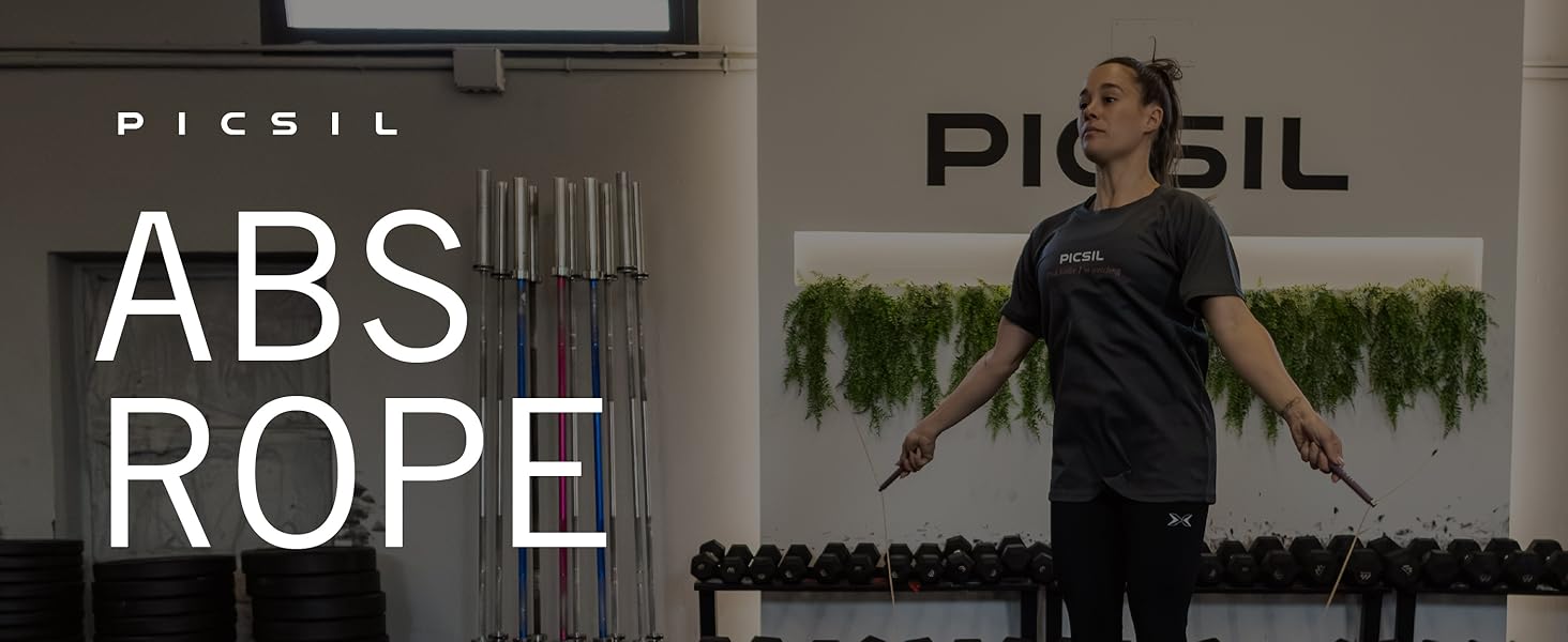 Скакалка PICSIL PROFI - регульований, зі сталевим тросом, ергономічні ручки, для крос-тренінгу, фітнесу та Double Unders