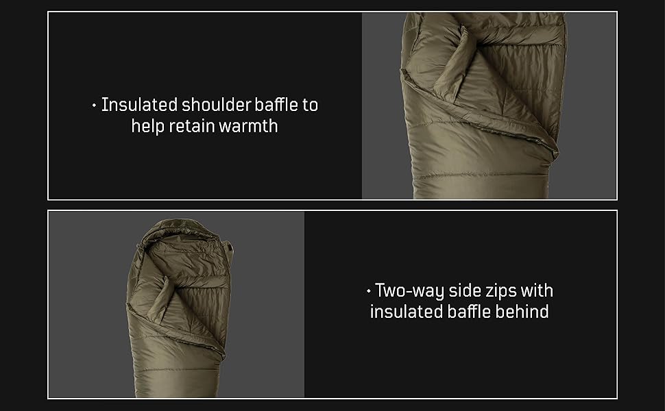Спальний мішок Snugpak Sleeper Lite WGTE - чорний, ліва блискавка, для кемпінгу та холодної погоди