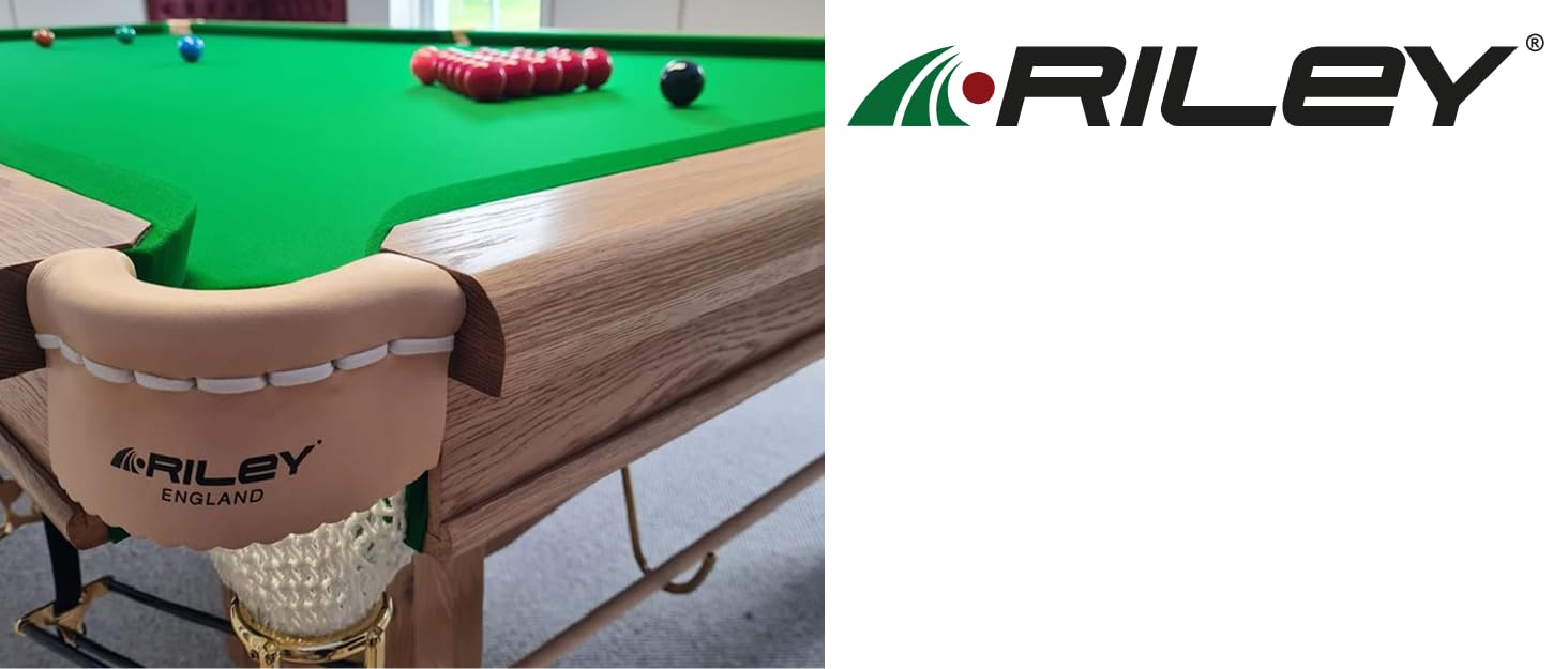 Більярдний кий Riley з ручкою з штучної шкіри, 58 дюймів (147 см), наконечник 13 мм, темне дерев'яне забарвлення, з кейсом