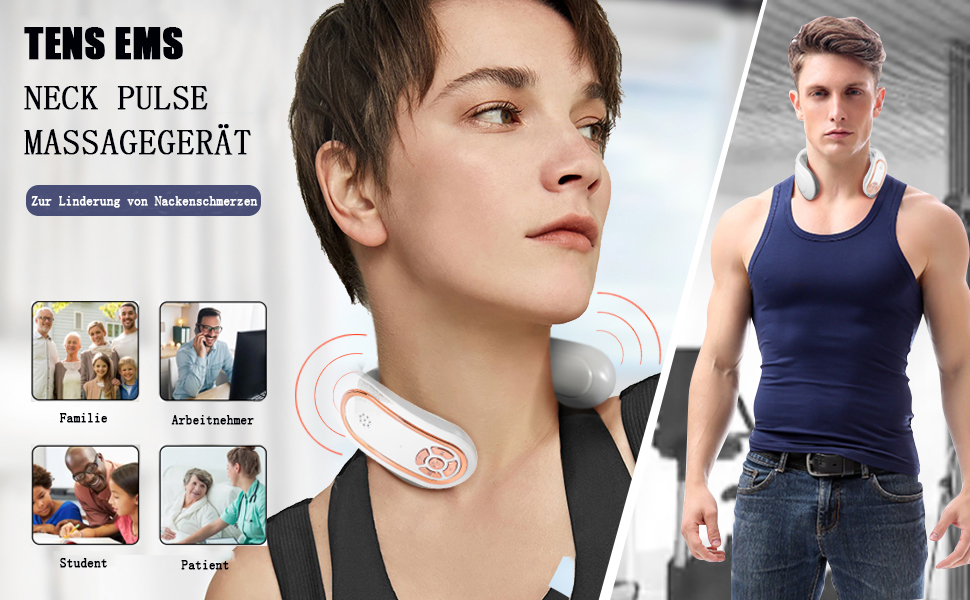 Електричний масажер для шиї та плечей з підігрівом та 4 режимами масажу