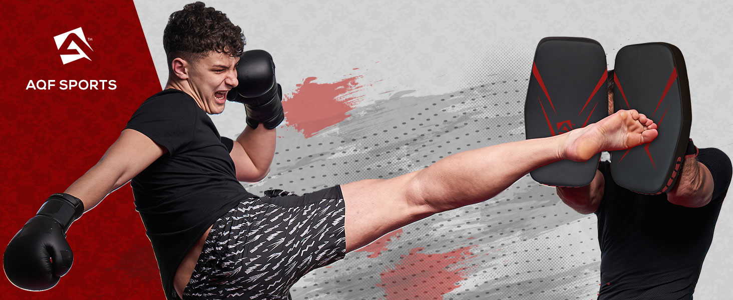 Набір боксерських подушок Pratzen Maya-Leder Curved (пара, чорний) для боксу, кікбоксингу, муай-тай, карате та MMA