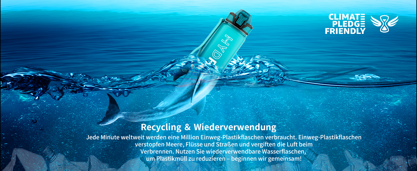 Спортивна пляшка для води 1л Tritan без BPA з трубочкою, з маркуванням часу та щіткою, для фітнесу, школи, йоги, відпочинку на природі (1 шт.), темно-синій