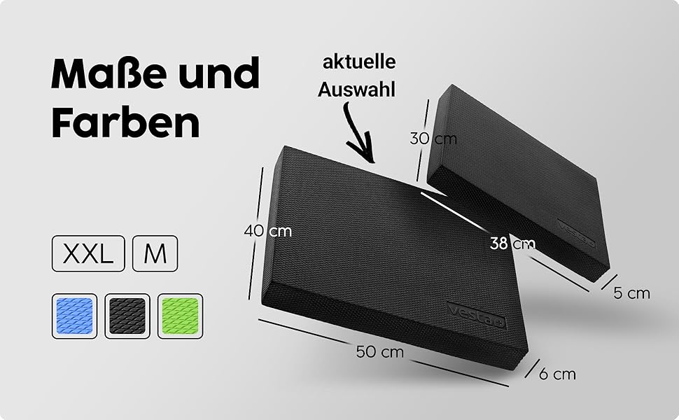 Килимок для балансу Vesta+ Balance Pad XXL з додатком, чорний - для фізіотерапії та фітнесу