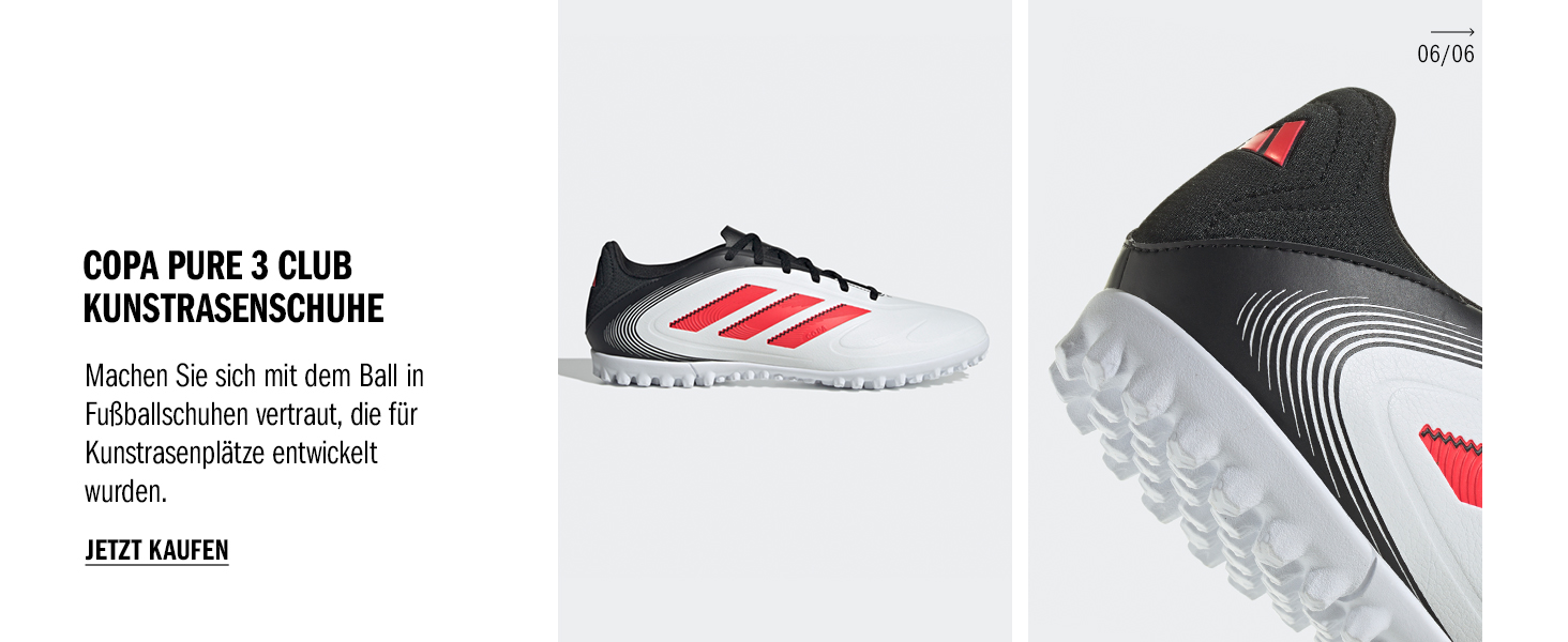 Дитячі футбольні бутси adidas Copa Pure III Club FG/MG, 35 EU, чорний/білий/лимонний, унісекс