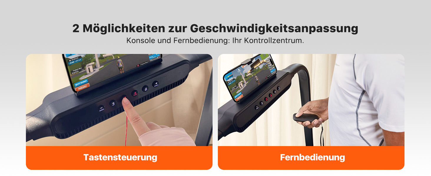 Біговий тренажер Mobvoi Home Laufband Plus: Розумний AI 3-в-1, складний, 2.5 PS, LED-дисплей, динаміки, велика поверхня для бігу, додаток TicSports, до 120 кг, швидкість до 12 км/год, регулювання нахилу