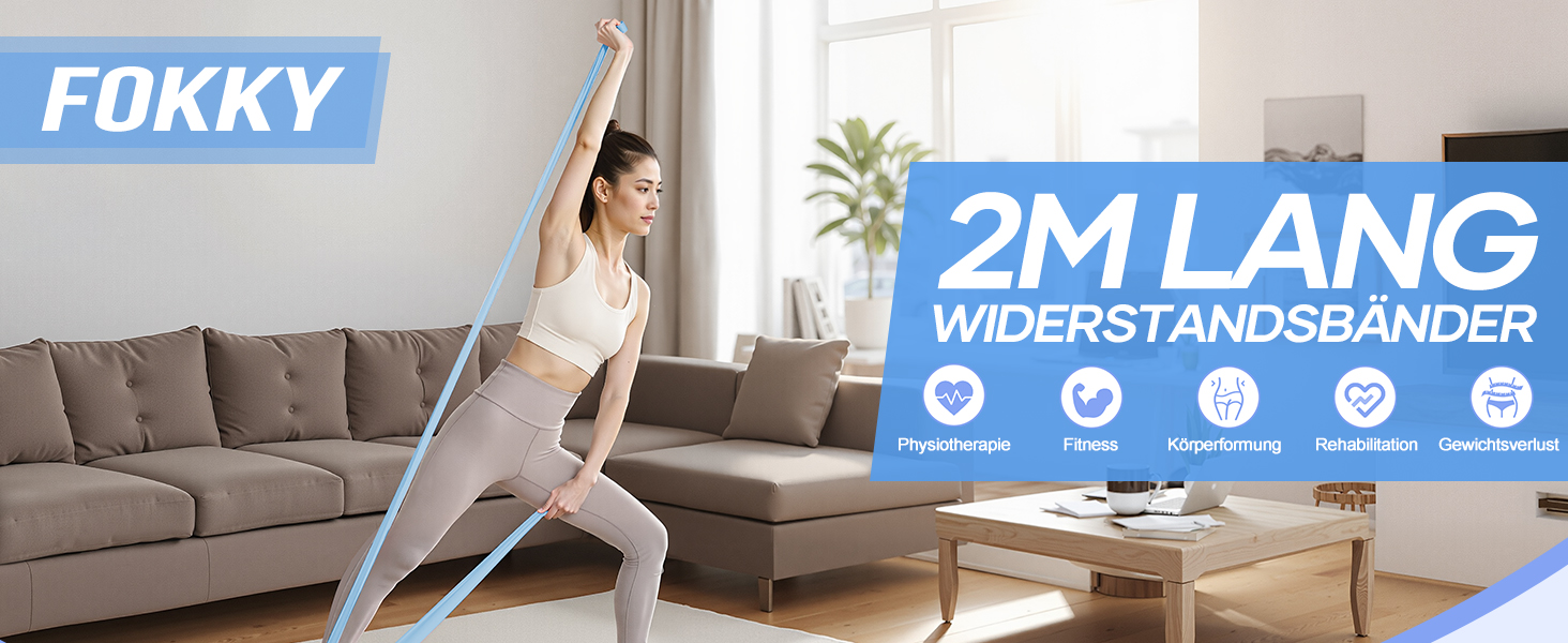 Фітнес-гумки Fokky 4 шт., еластичні стрічки для фітнесу, йоги, пілатесу, для тренувань та м'язового розвитку (синій, зелений, червоний, жовтий)