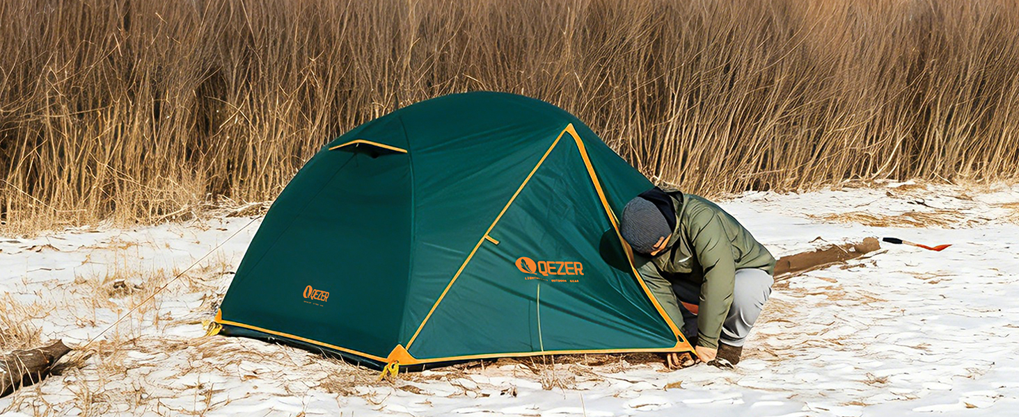 Намет кемпінговий купольний 2-місний Campingzelt водонепроникний, вітрозахисний, для походу, кемпінгу та активного відпочинку, 1.85/2.3 кг, зелений