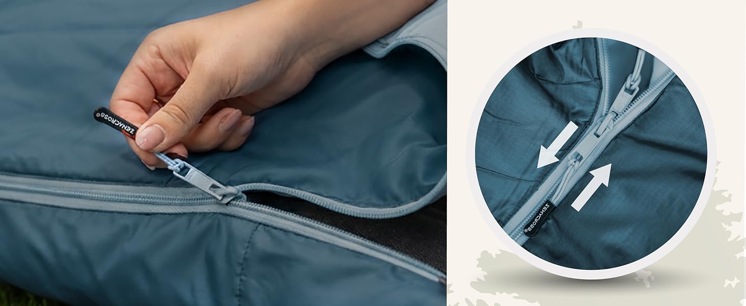 Спальний мішок дорослий літній Schlafsack - ультралегкий, компактний (мумія) для кемпінгу, туризму та фестивалів, темно-синій