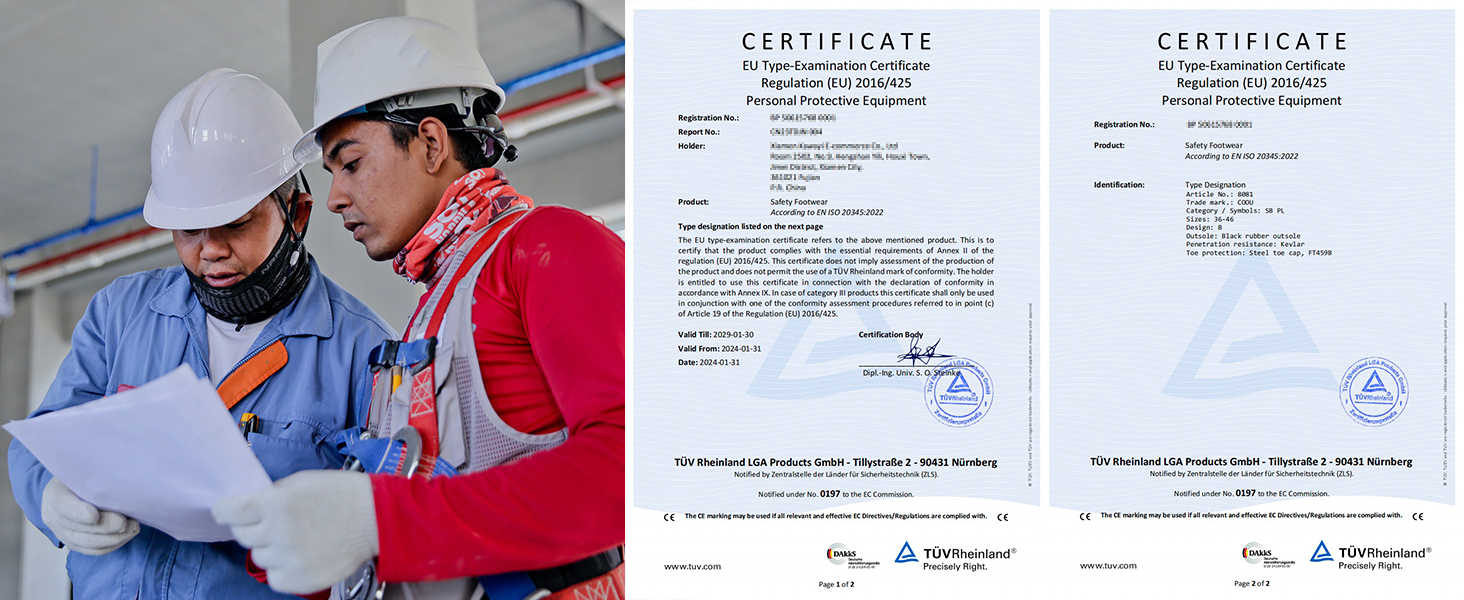 Зручні та безпечні робочі черевики з металевим носком для чоловіків та жінок. Дихаючі, антиковзкі, розміри 35-48 EU, колір блакитний.