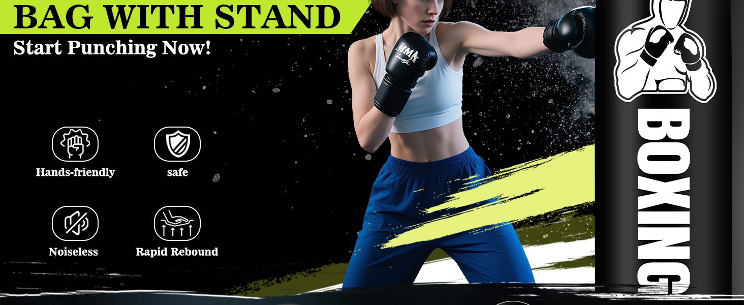 Надувний боксерський мішок для дорослих, стоячий боксерський мішок, самостійний мішок для кікбоксингу, обладнання для тренувань MMA, Муай Тай, фітнесу, ударної сили, стиль A