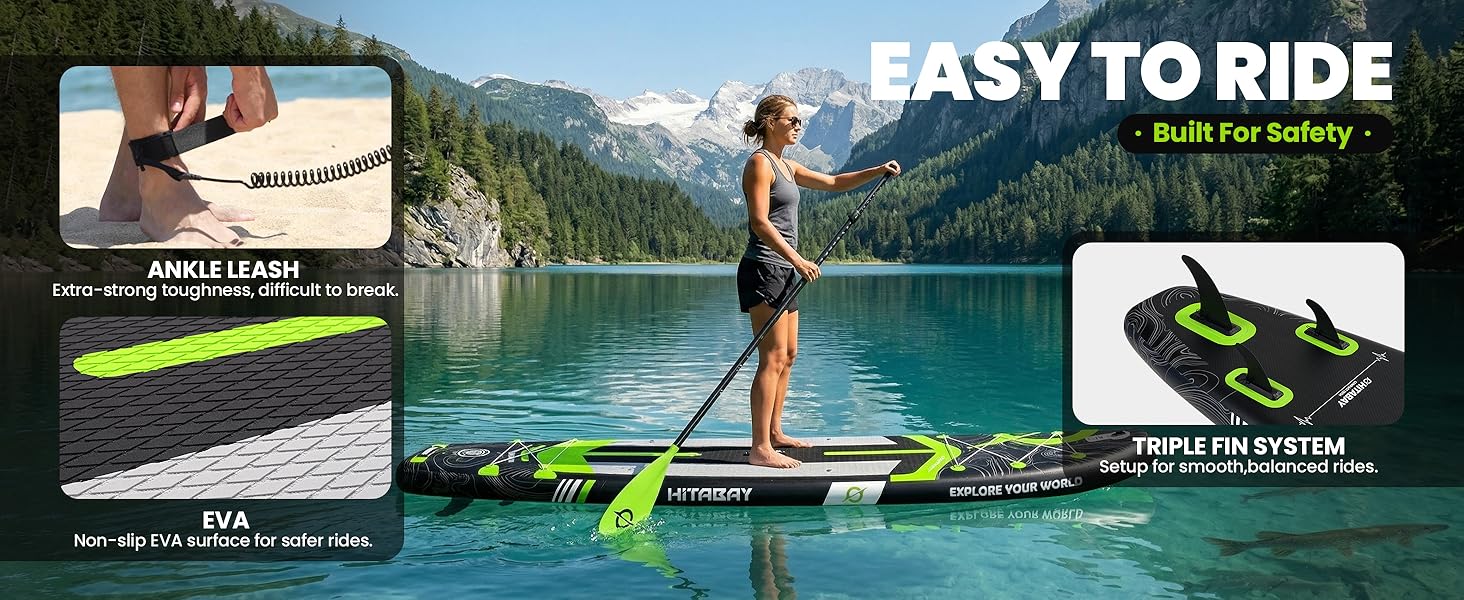 SUP Board PLANETEN надувний 320-335 см до 150 кг, комплект для початківців
