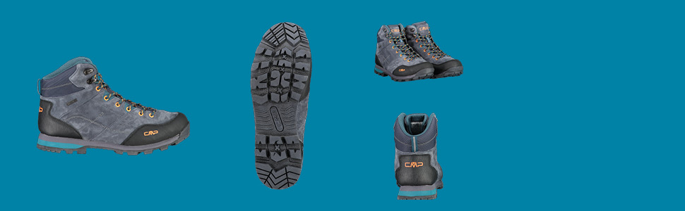 Жіночі трекінгові черевики CMP Alcor 2.0 Mid Wmn, водонепроникні, 39 EU, Piombo Ametista