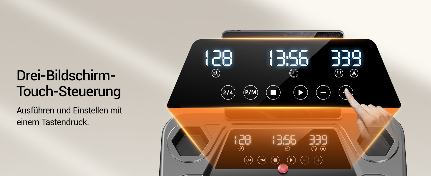 Біговий тренажер для дому складний з нахилом 9%-15%, швидкість 12 км/год, мотор 3.0 PS, 12 програм, максимальне навантаження 136 кг