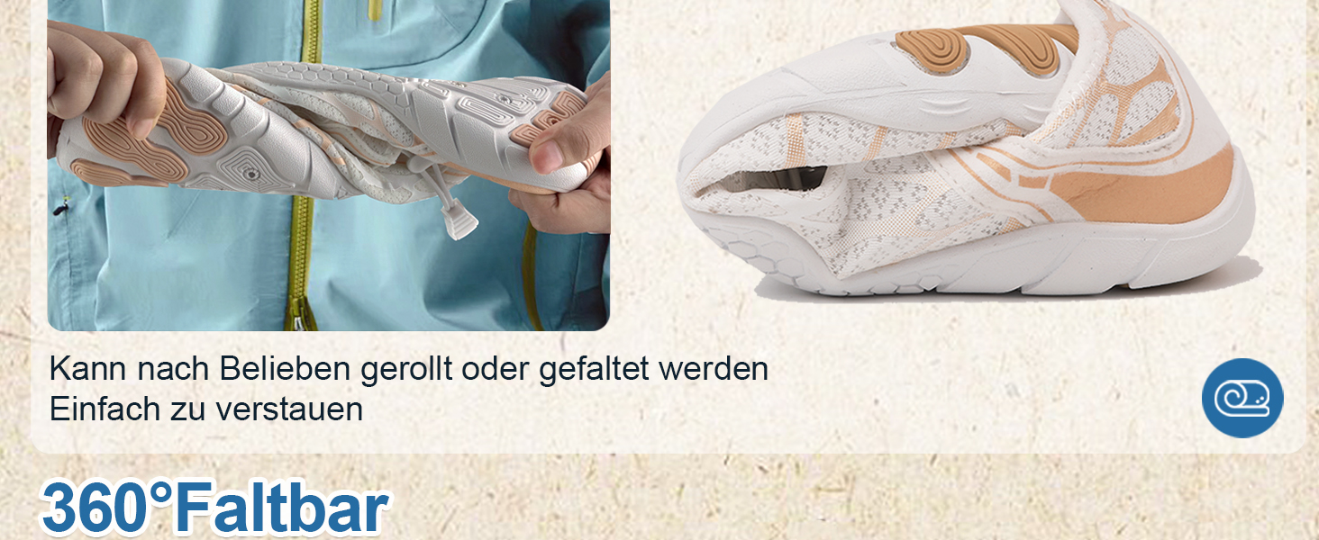 Взуття Barfuss для жінок та чоловіків: водяні, плавальні кросівки, дихаючі, швидковисихаючі, 36-46 EU, білий/золотий