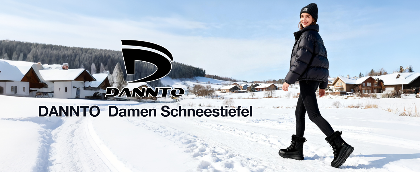 Зимові чоботи DANNTO для жінок, теплі, з підкладкою, непромокаючі, антиковзаючі, зимові черевики, колір кава, розмір 41 EU