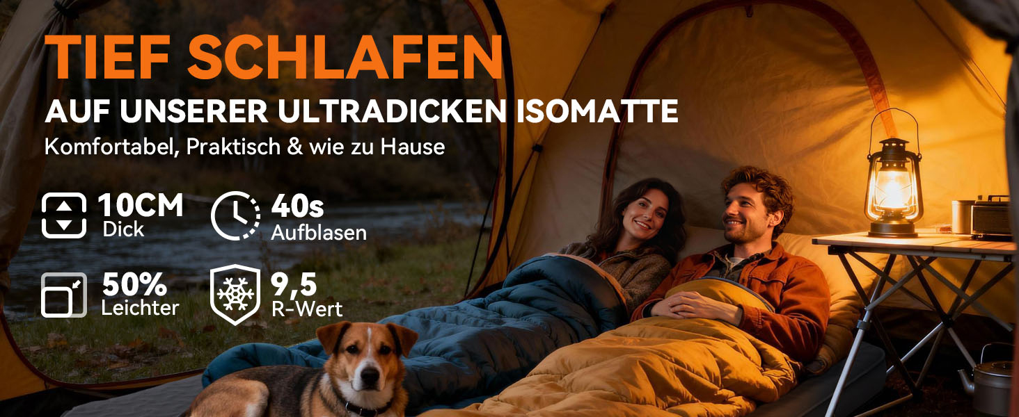 Каремат самонадувний HIKENTURE Comfort Plus подвійний сірий з насосом для кемпінгу