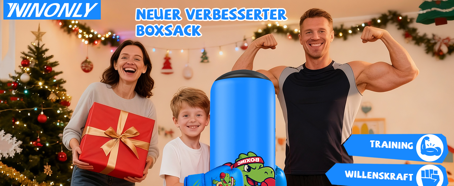 Дитячий боксерський мішок Ninonly 130 см з рукавичками для боксу, карате та тхеквондо для хлопчиків та дівчаток, динозавр