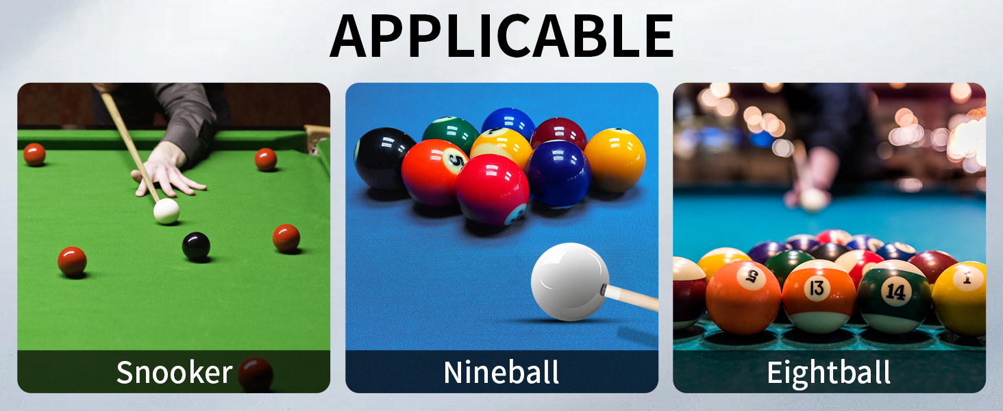 Набір більярдних київ Kmise Pool-Queue-Stick Set – 147 см, канадський клен, професійні, для дорослих, різні кольори