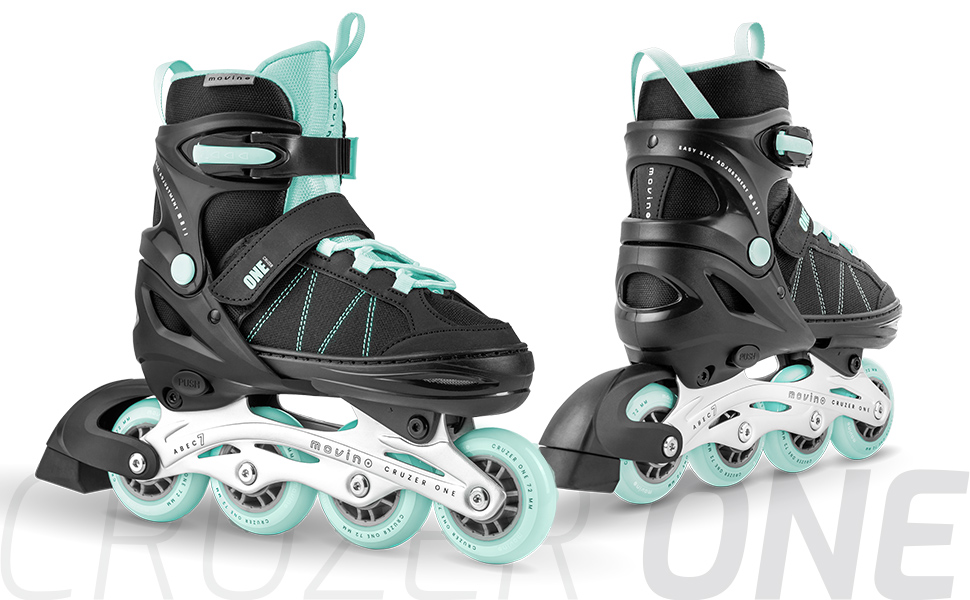 Movino Cruzer One: регульовані ролики для дітей (38-41), м'ятний колір