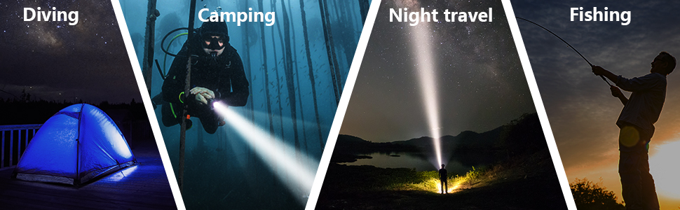 Ліхтар під водою Wurkkos DL10R: 4500 Lumen, XHP70.2 LED, USB-C, IPX8, для дайвінгу та підводного полювання