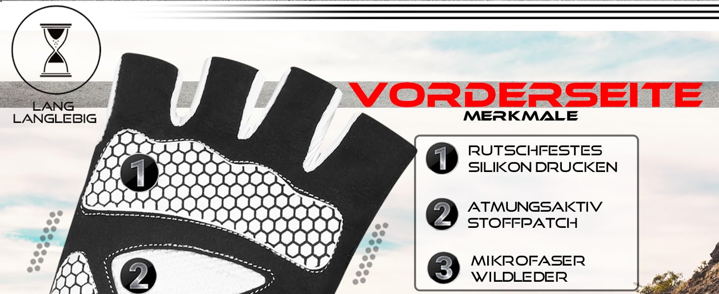 BEAST RAGE Fingerless Fahrradhandschuhe: Гелеві, антиковзні, для MTB, тренувань, сірі (L)