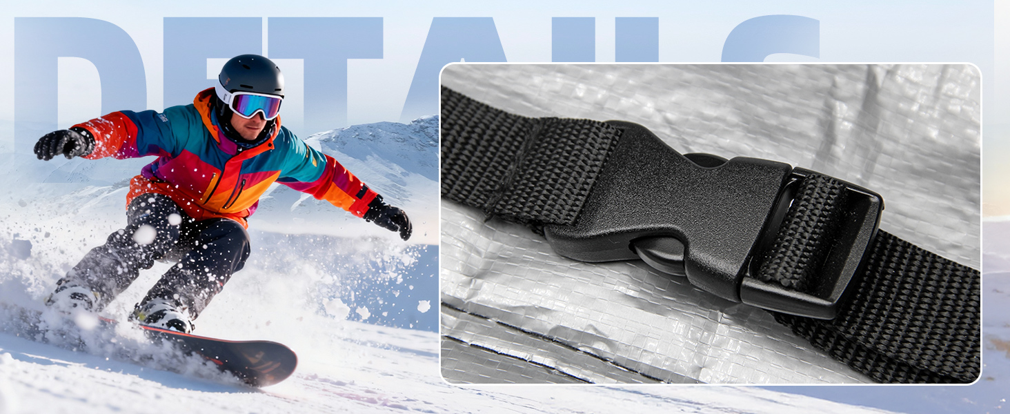 Чохол для сноуборду Abahub, водонепроникний, чорний, 163 см. Підходить для аксесуарів та перевезень літаком