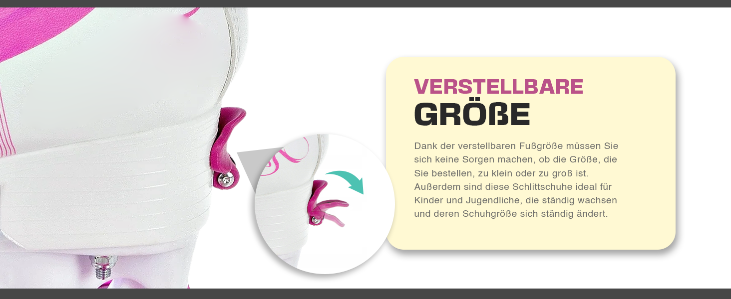 Ролики Sprinkly для дітей та дорослих, регульовані 35-38 (22,5-24 см)