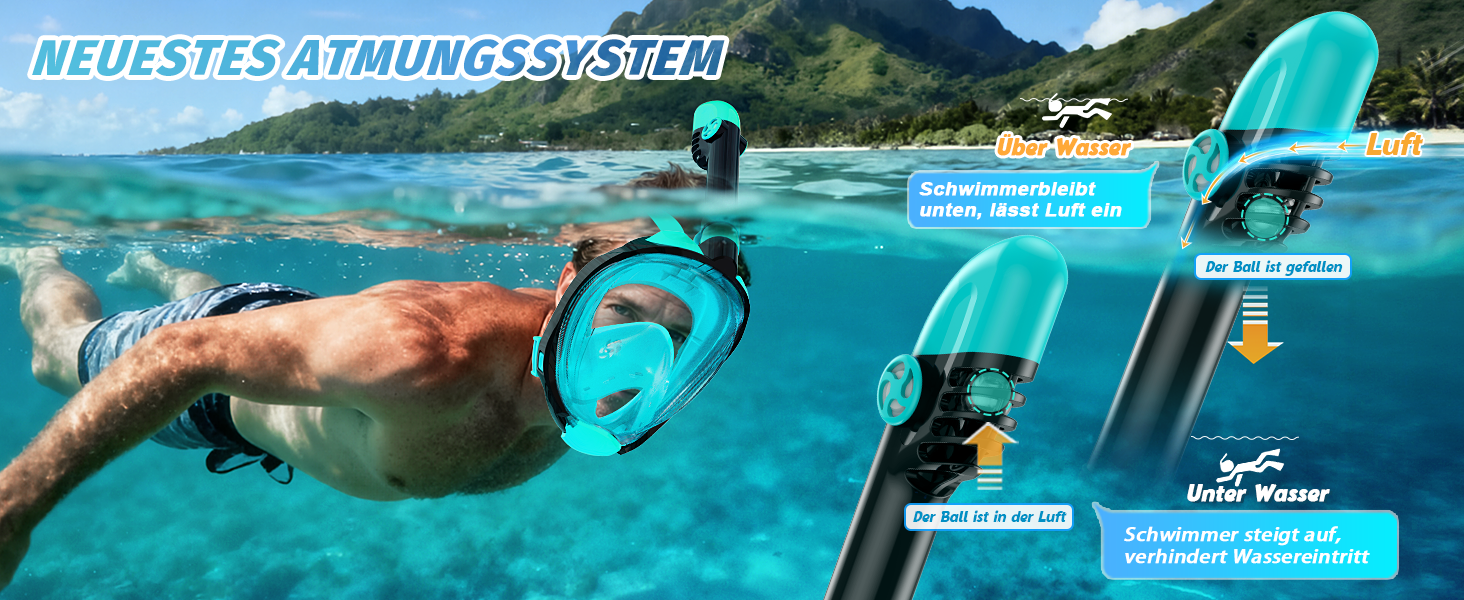 Набір для снорклінгу для дорослих: складана маска з трубкою та ластами, CO2-безпечна, проти запотівання та без витоку, з сумкою. Маска та ласти S/M, чорно-зелений колір