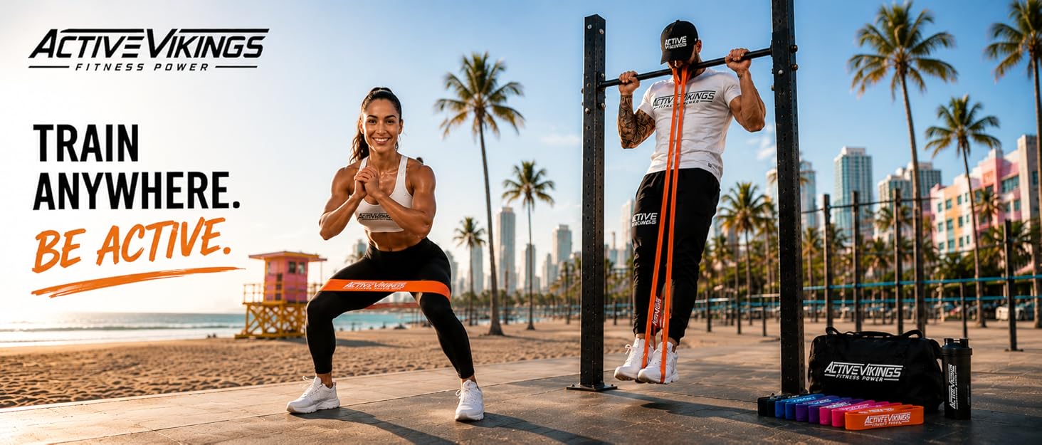 Еспандери для підтягувань та фітнесу Stoff Fitnessbänder - помаранчеві (Light) для нарощування м'язів