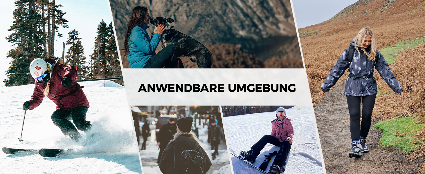 Жіноча куртка Wantdo для гірського туризму та хайкінгу, водонепроникна, з капюшоном, тепла, світло-блакитна