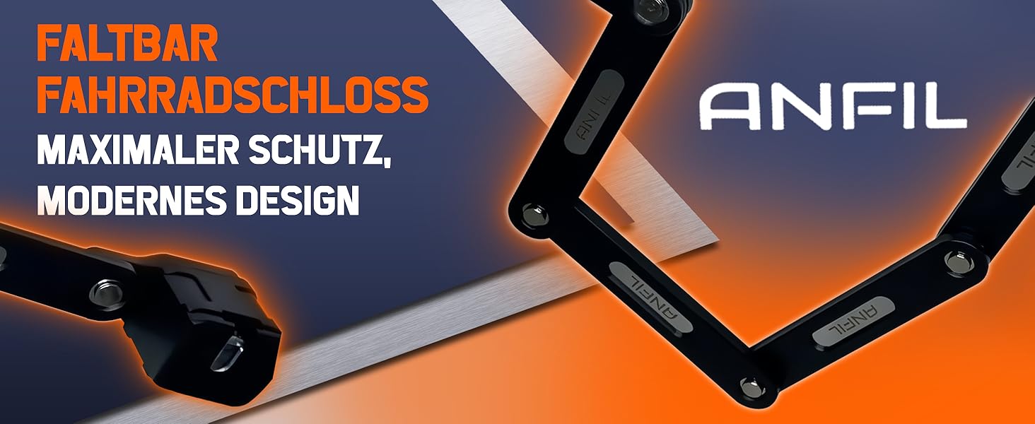 Замок для велосипеда складний, карбонової сталі, висока безпека з кріпленням - Оригінал (з замком)