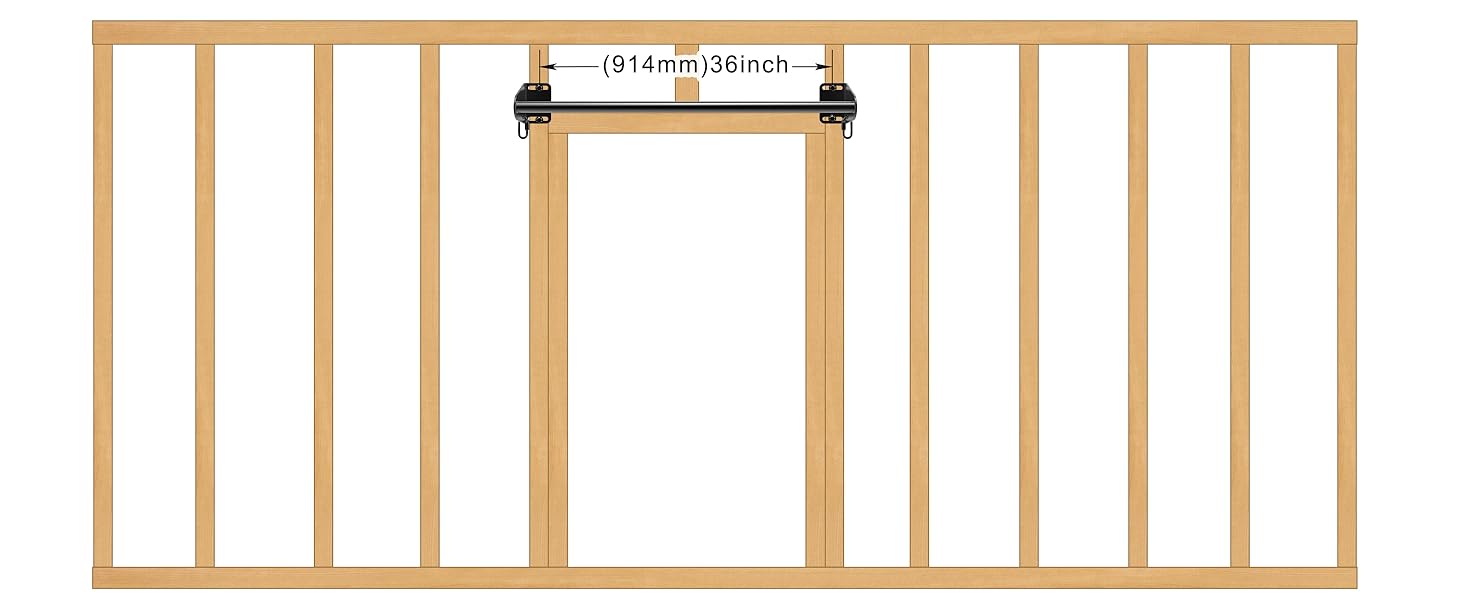 Дверна рама SELEWARE Pull-Up Bar, до 440 фунтів, з гачком (чорний)