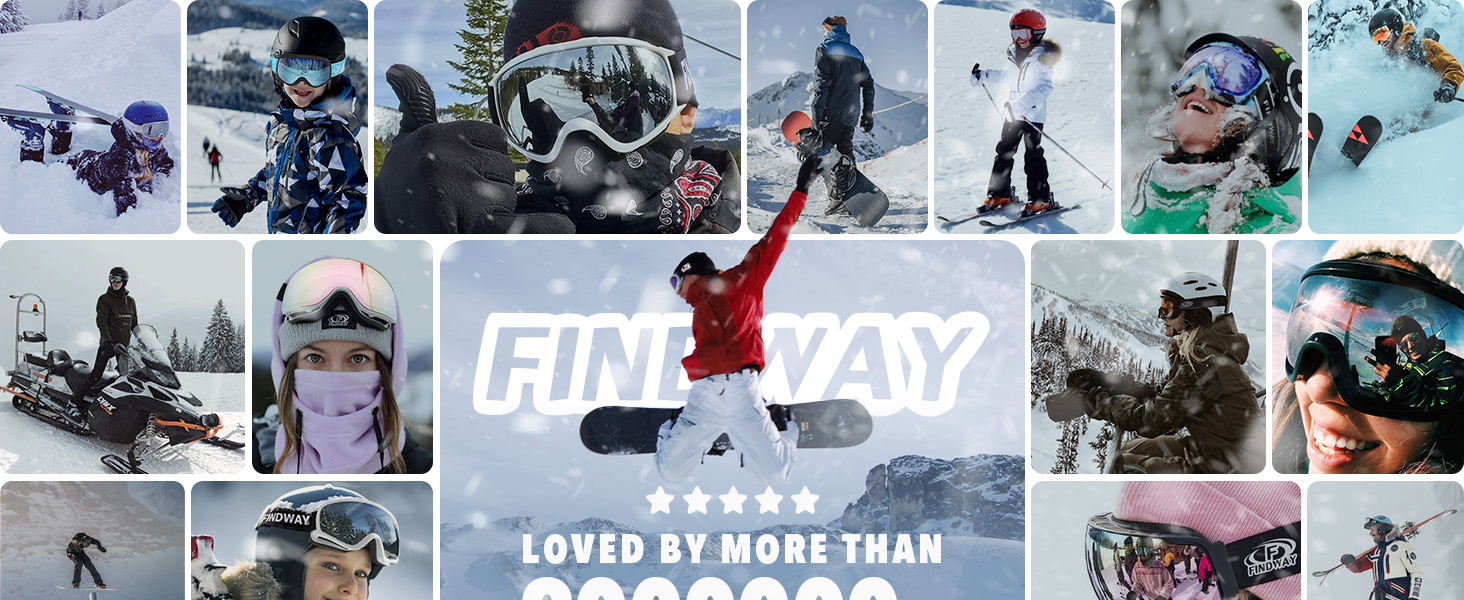 Скі-маска Findway для носіння з окулярами, унісекс. Сноуборд маска з магнітними змінними лінзами, поляризація, OTG, антитуманне покриття, універсальна, дзеркальна, срібно-чорна (VLT 10,2%)