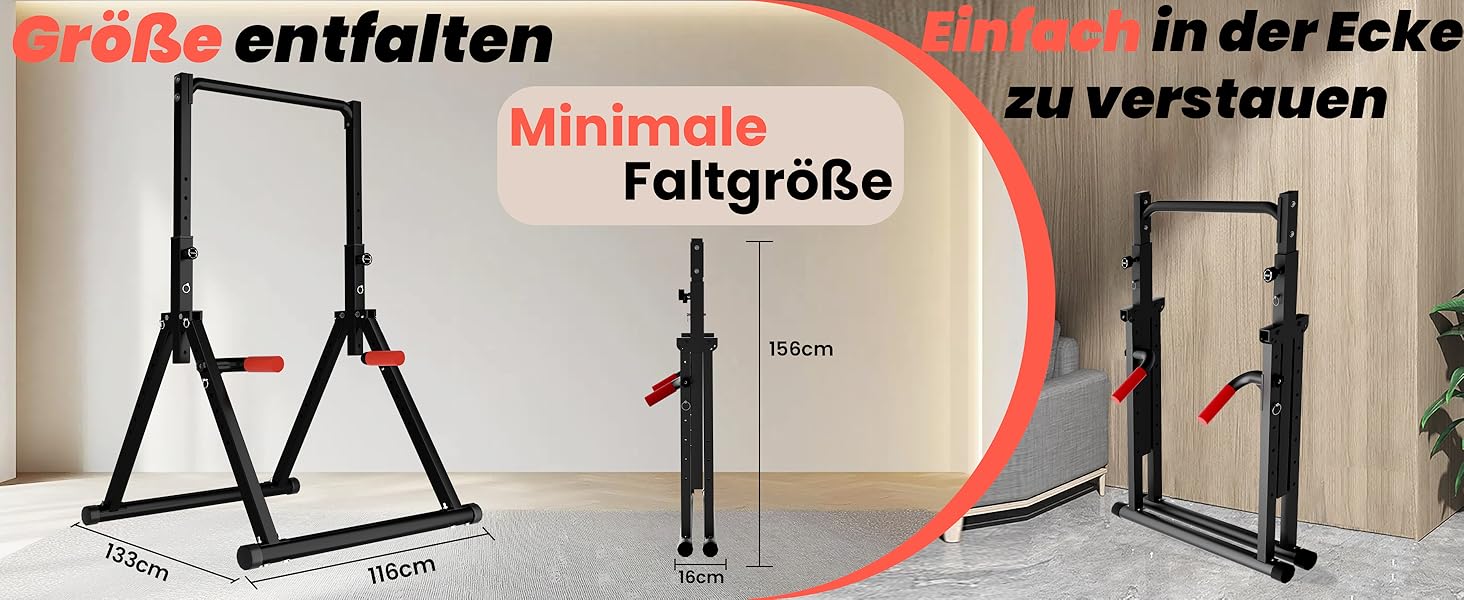 Стійка для віджимань та підтягувань DOBESTS - багатофункціональний фітнес-тренажер, регульована висота, чорний