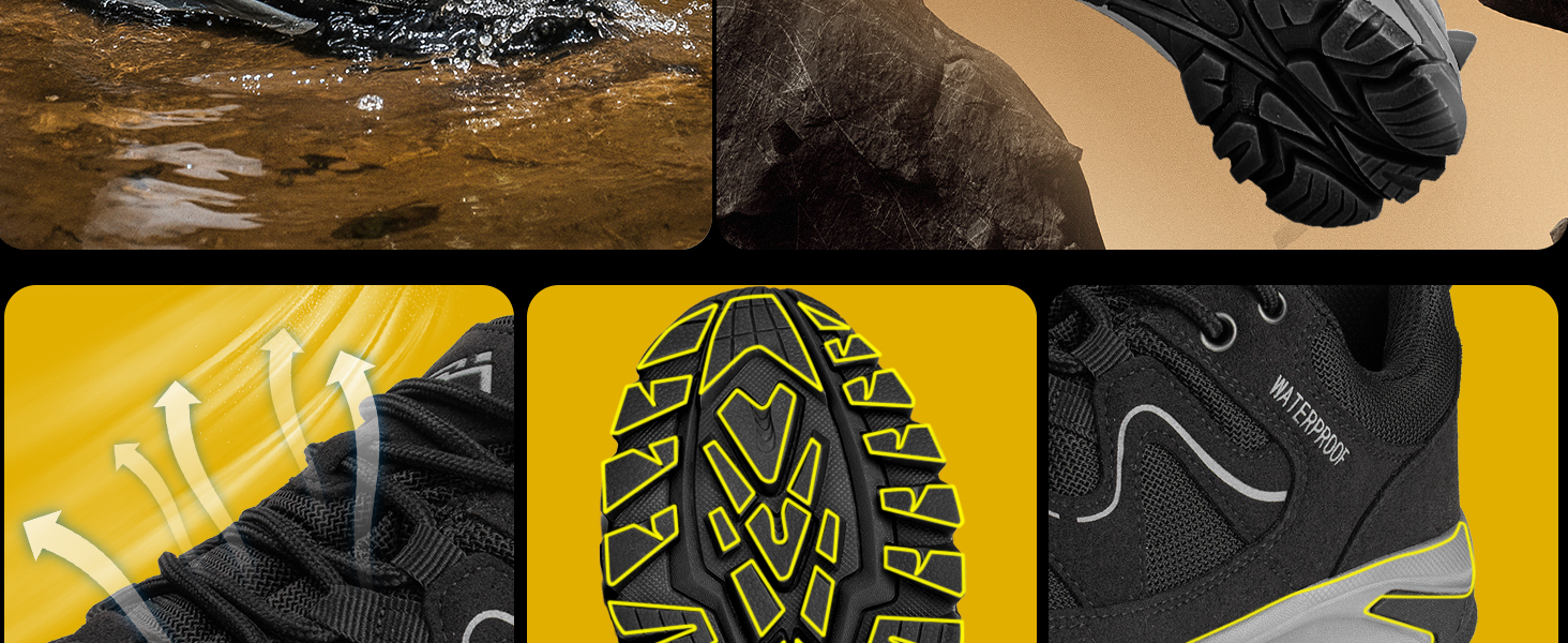 Водонепроникні трекінгові черевики CC-Los для жінок, розмір 36-42, чорні