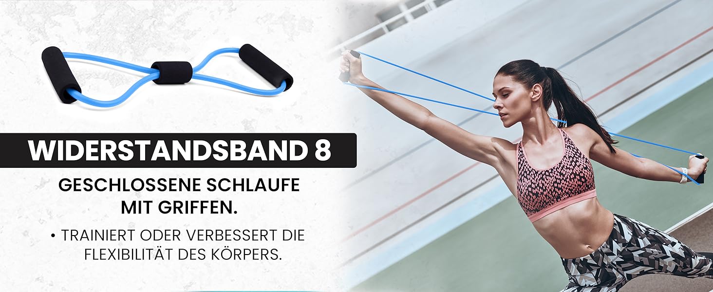 Набір для масажу фасцій Unycos: ролер, стрічка, м'яч, стік та фітнес-стрічки (120 кг)