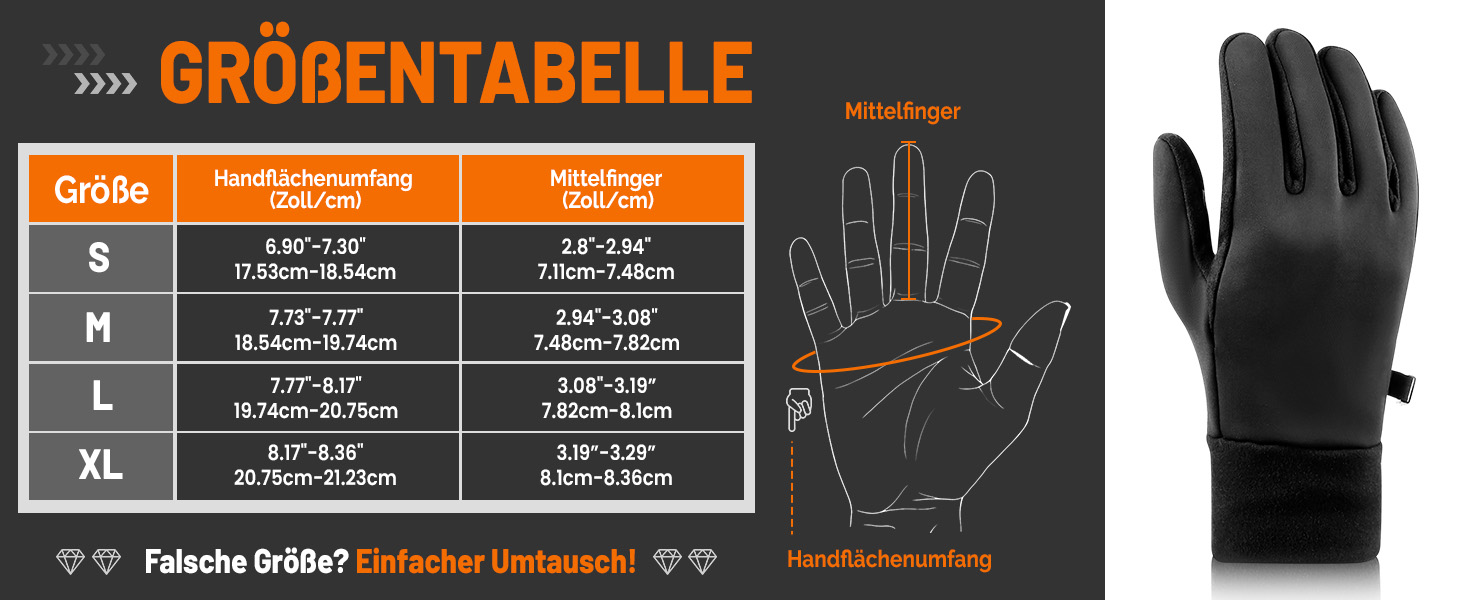 Рукавички зимові GXCROR 3M Thinsulate, для велосипеда, бігу, риболовлі та мотоцикла, чорні, розмір M