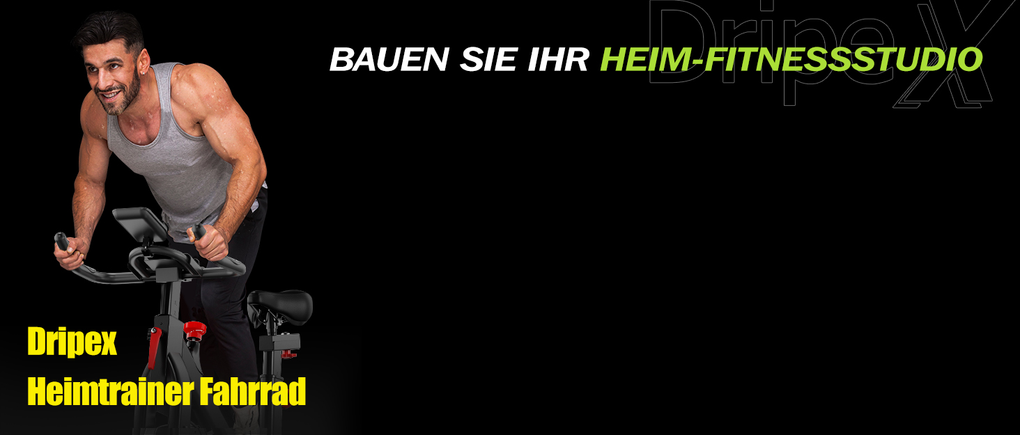 Велотренажер Dripex: стабільний, комфортний, з тримачем для планшету, до 150 кг, для дому
