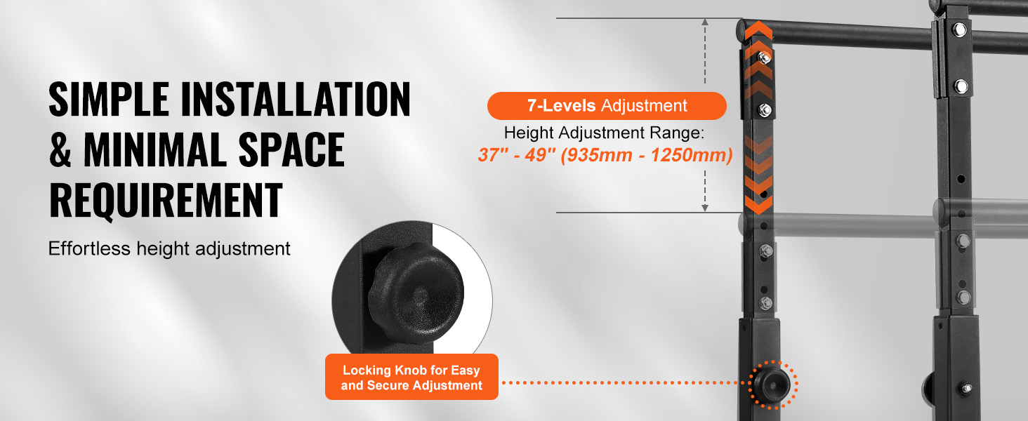 Стойка для віджимань та підтягувань VEVOR, важка (363 кг), регульована, для домашнього фітнесу