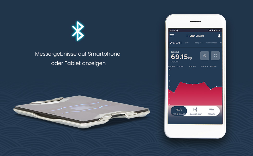 Розумна вага для аналізу складу тіла Tanita RD-953, Bluetooth, медична технологія, 10+ показників вимірювання, чорна