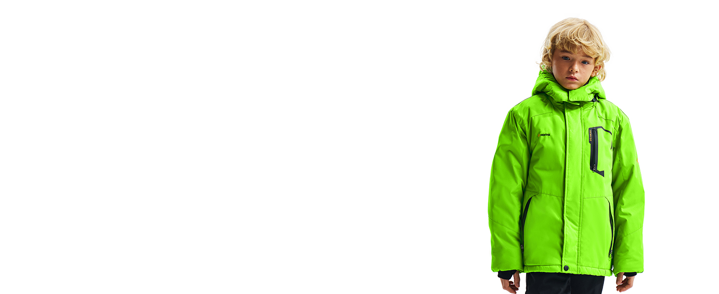 Чоловіча зимова куртка GEMYSE для катання на лижах, тепла, вітронепроникна, водонепроникна, дихаюча, з багатьма кишенями, з капюшоном, білий, розмір L