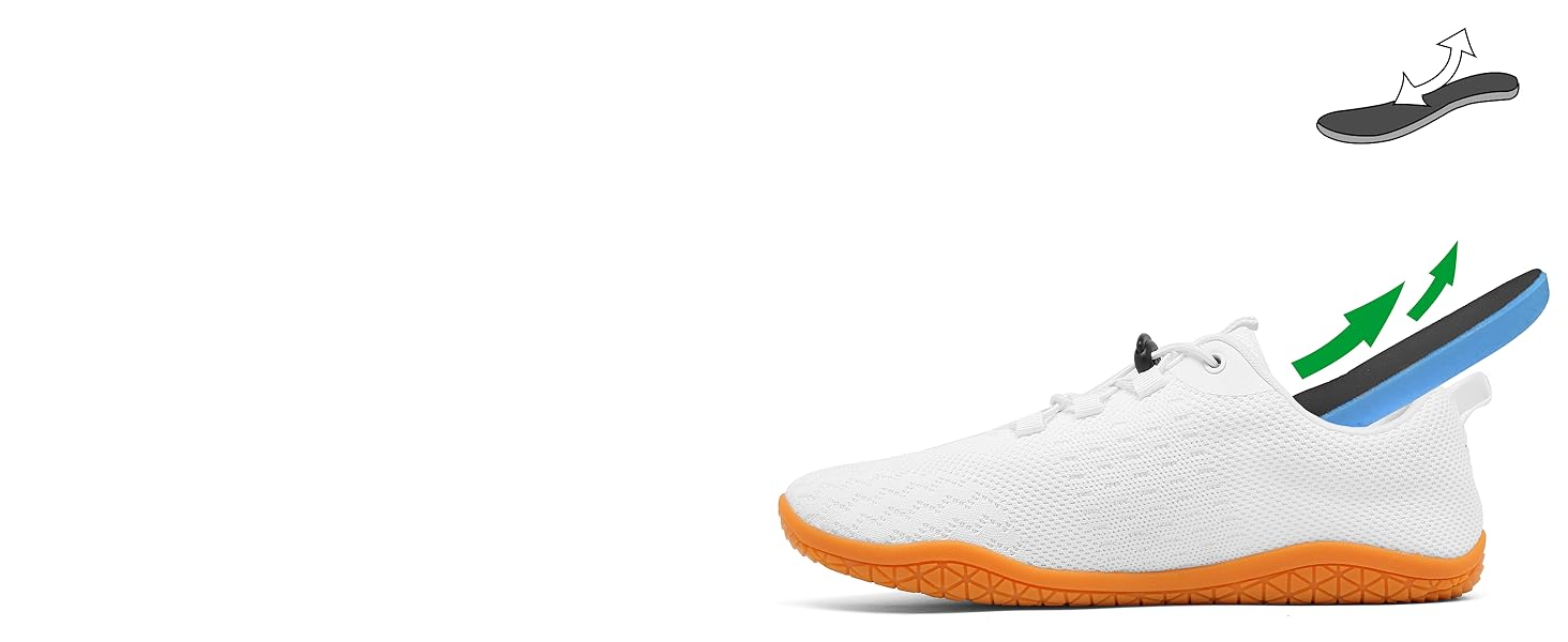 Geweo Взуття для пішохідної ходьби (Barfuss Schuhe) для жінок та чоловіків. Зручні кросівки з широкою передньою частиною, легкі спортивні тапочки для фітнесу, джогінгу, трейлу, хандрі. Zero-Drop підошва, унісекс, розміри 37-47 EU, винно-червоний колір.