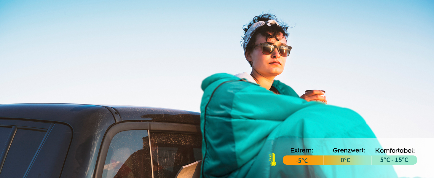 Спальний мішок Bessport фланелевий для кемпінгу 3-4 сезони -10°C-20°C | Зимовий, легкий, водонепроникний та теплий для дорослих та дітей, для подорожей з рюкзаком, кемпінгу, походів та подорожей. Фланелевий, блакитний, зелений (-5℃)